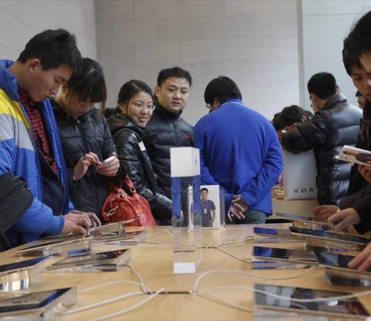 Доля Apple на рынке Китая уменьшается